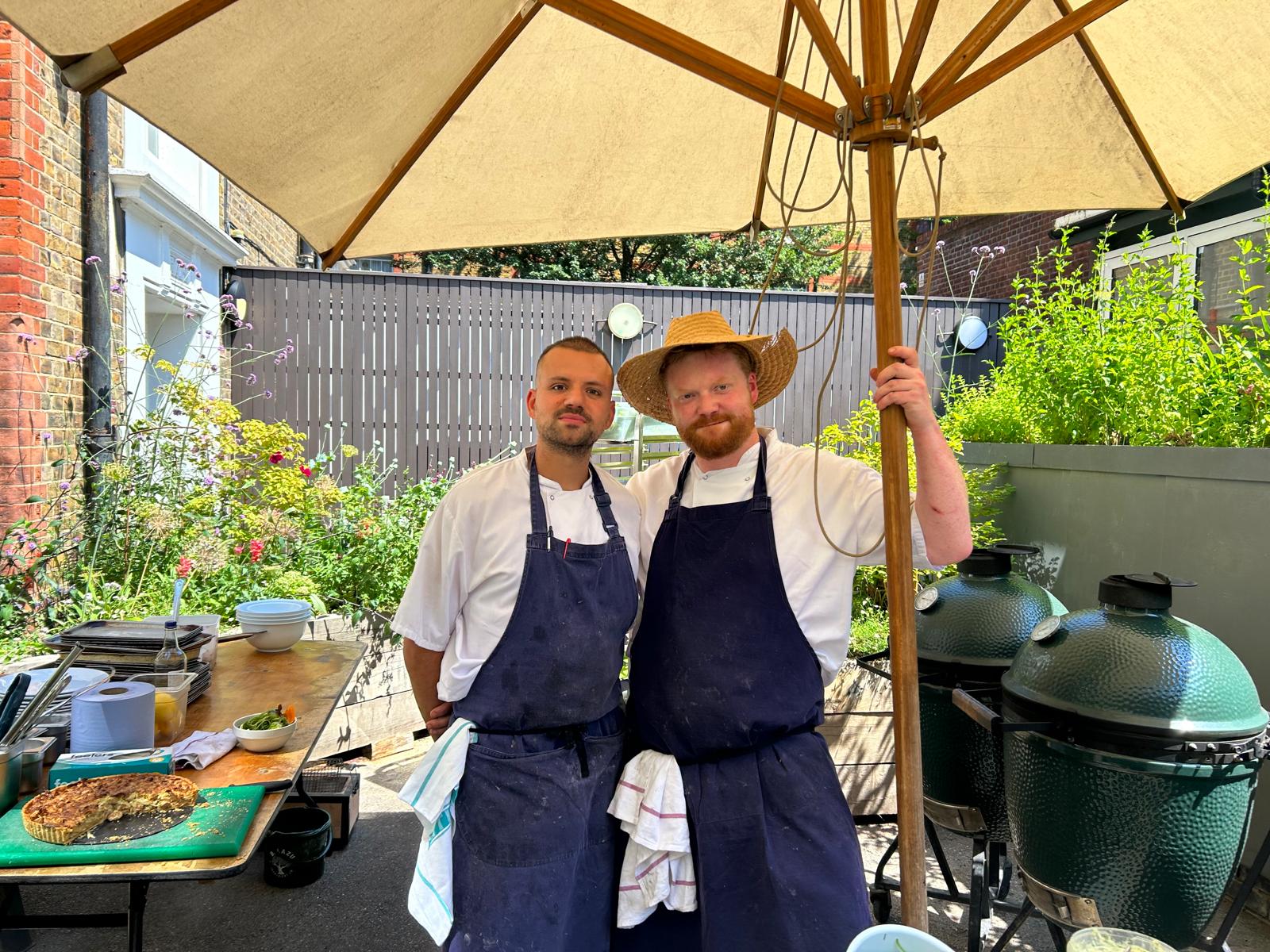 Hector Henderson with Stoops Head Chef Jacob Farley