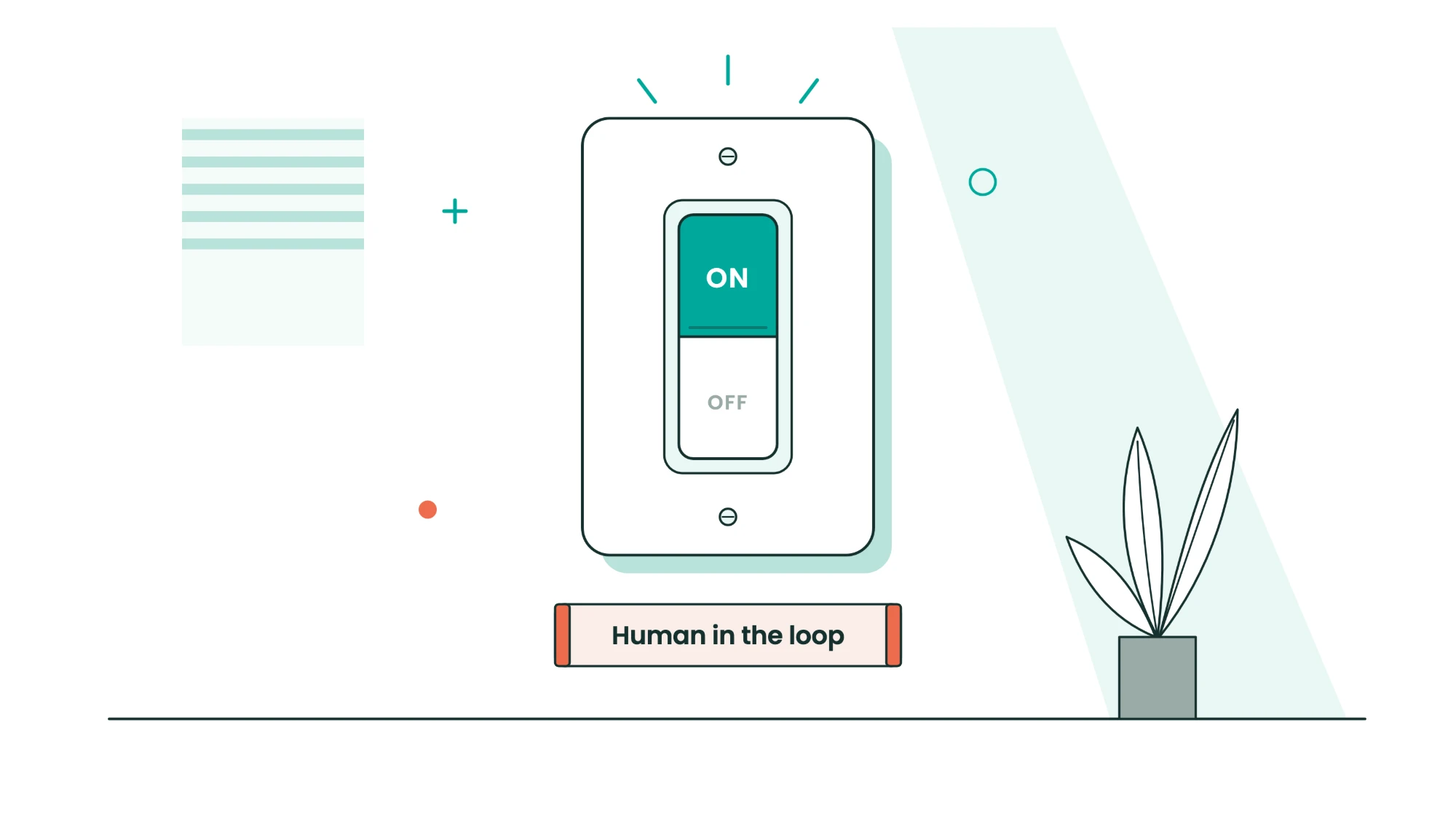 Human in the loop AI switch for pharma and medtech sales teams using Salesforce.