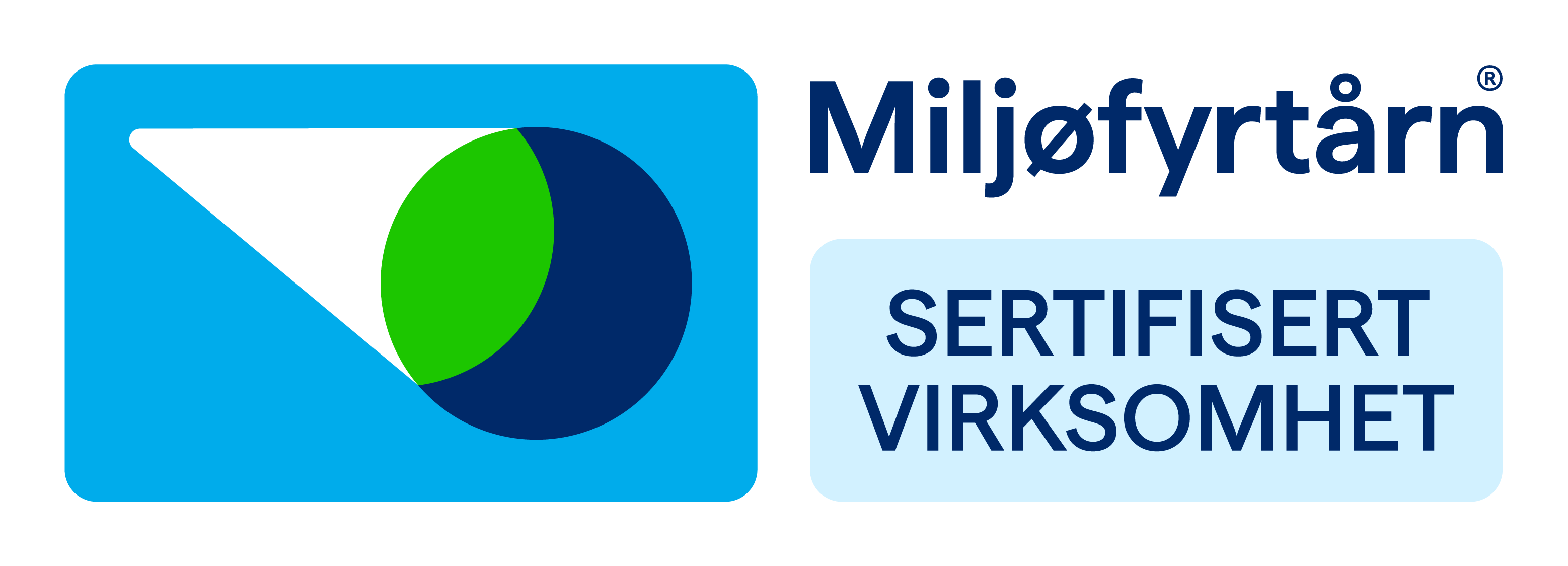 Miljøfyrtårn-sertifisering logo.
