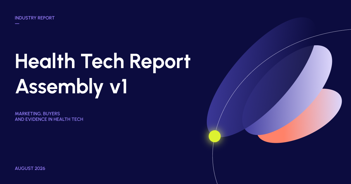 Blog post thumbnail, represented by the post title written using company's visual language. 