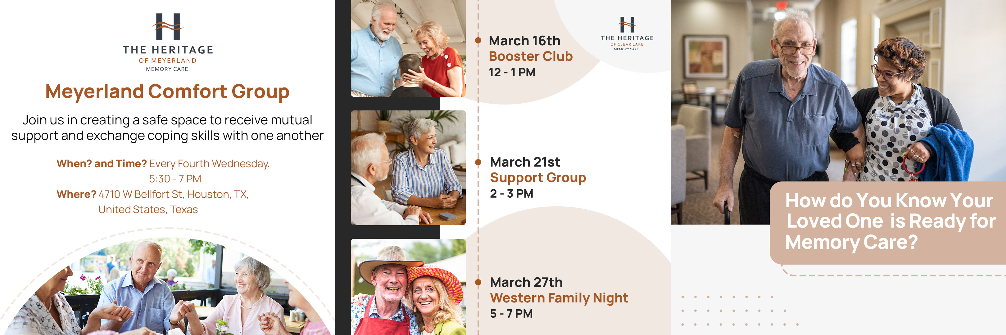 Event promotional materials with "Social Media Request" text overlay