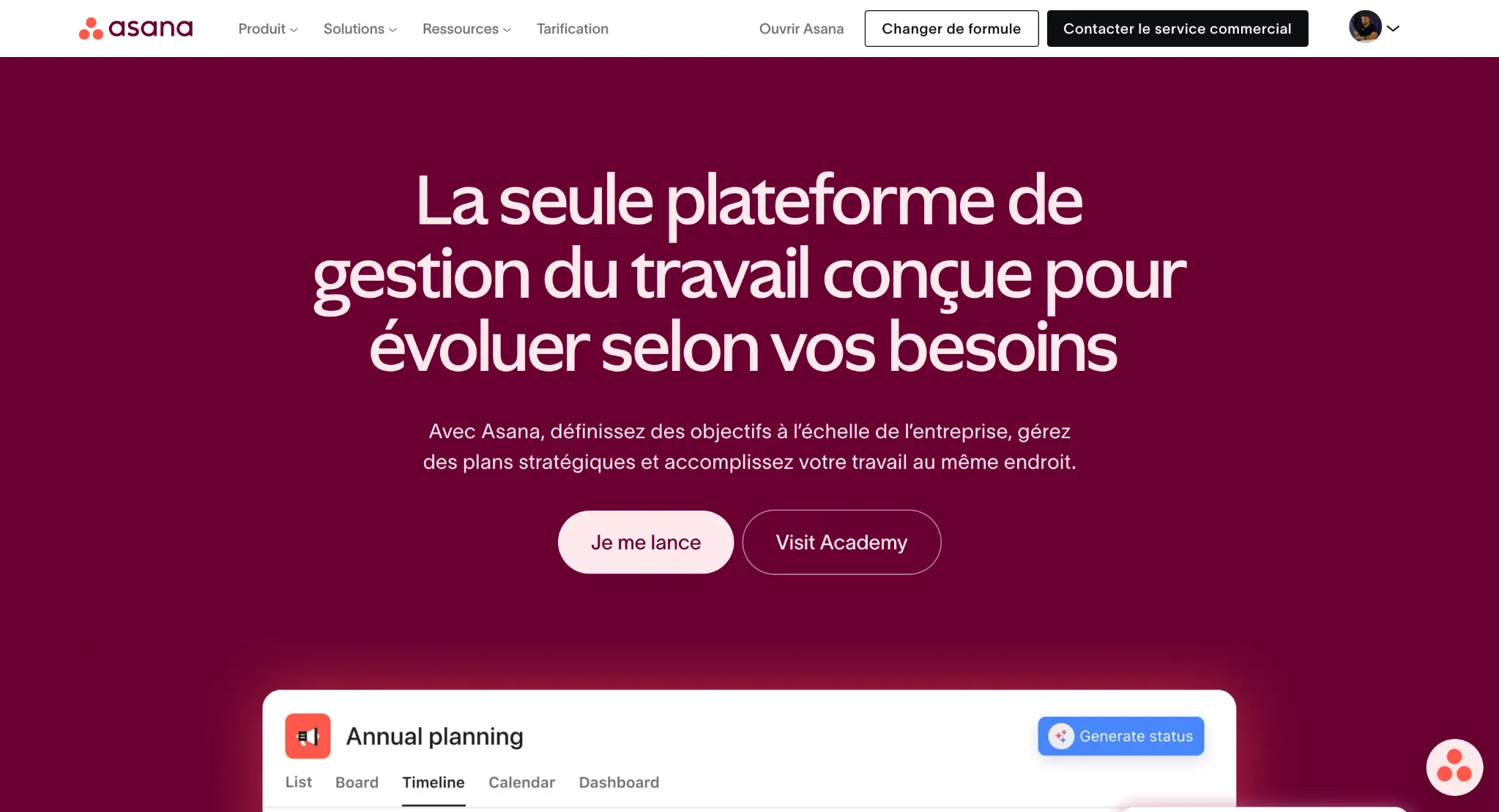 site-vitrine-asana-saas