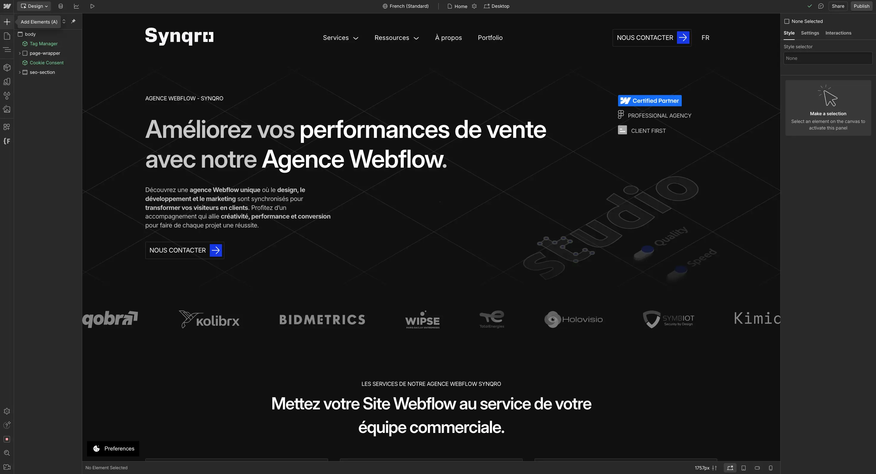 interface webflow