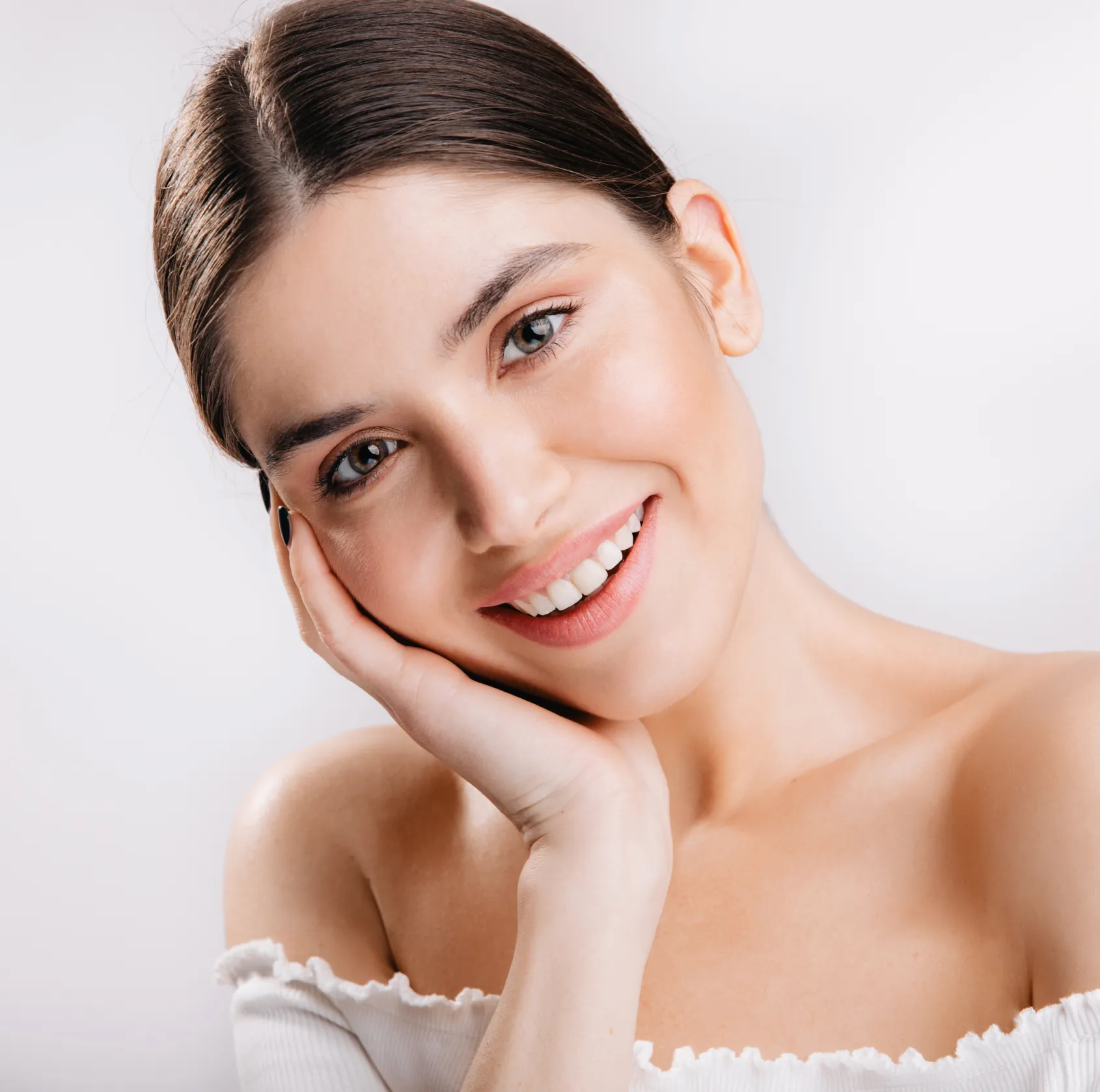 Woman smiling