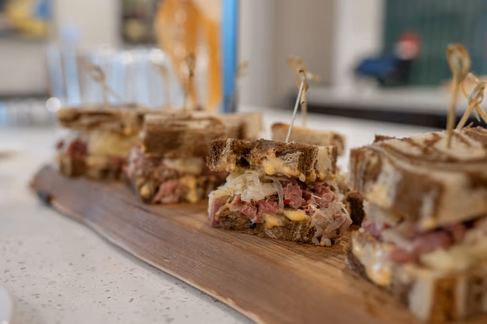 Gourmet deli-style sandwiches prepared by the culinary team at Elevate Clearwater