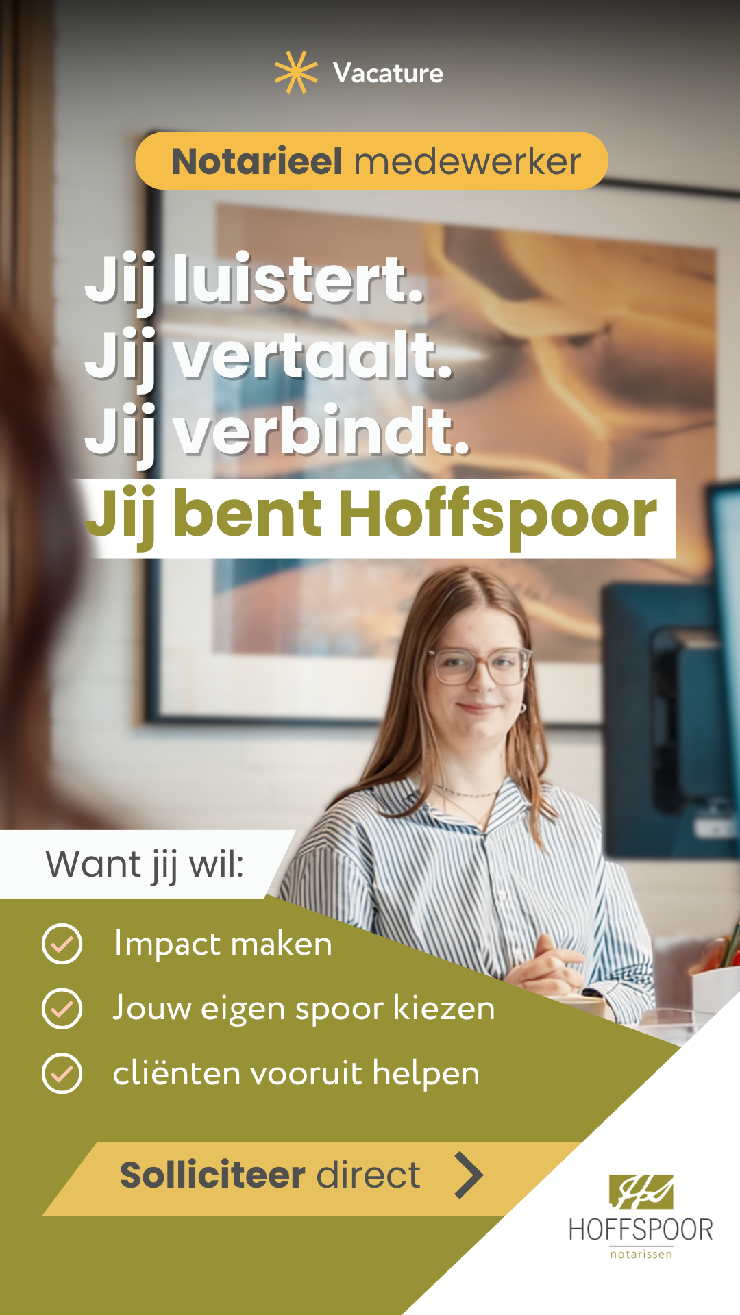 Wervingscampagne voor een notarieel medewerker bij Hoffspoor