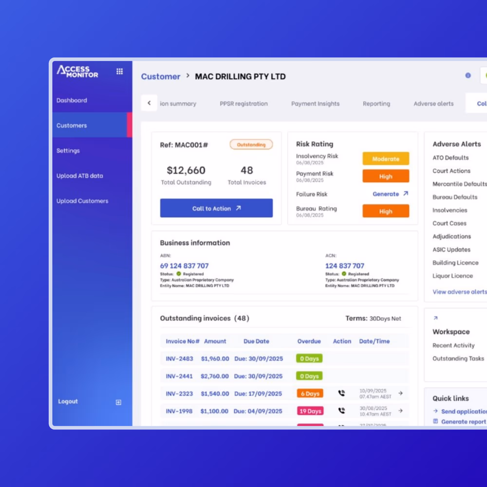 Access Intell AI-powered agentic invoice phone call automation for accounts receivable