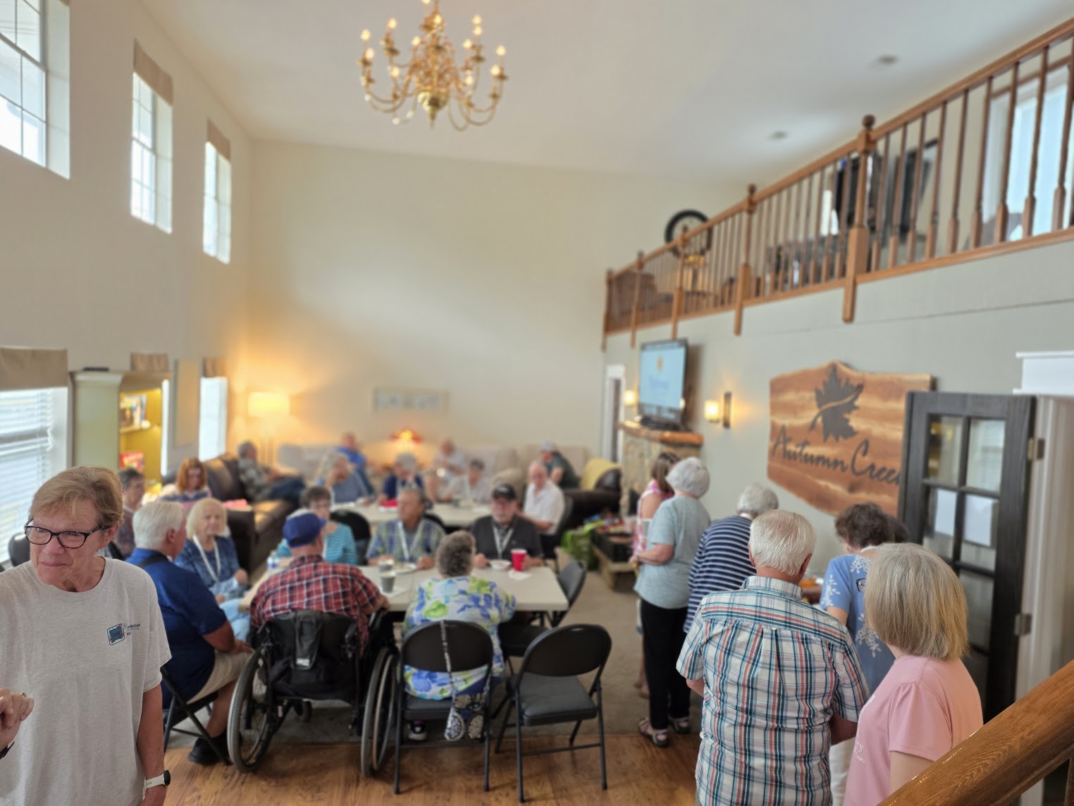 A group meeting in the Great Room at Autumn Creek Branson