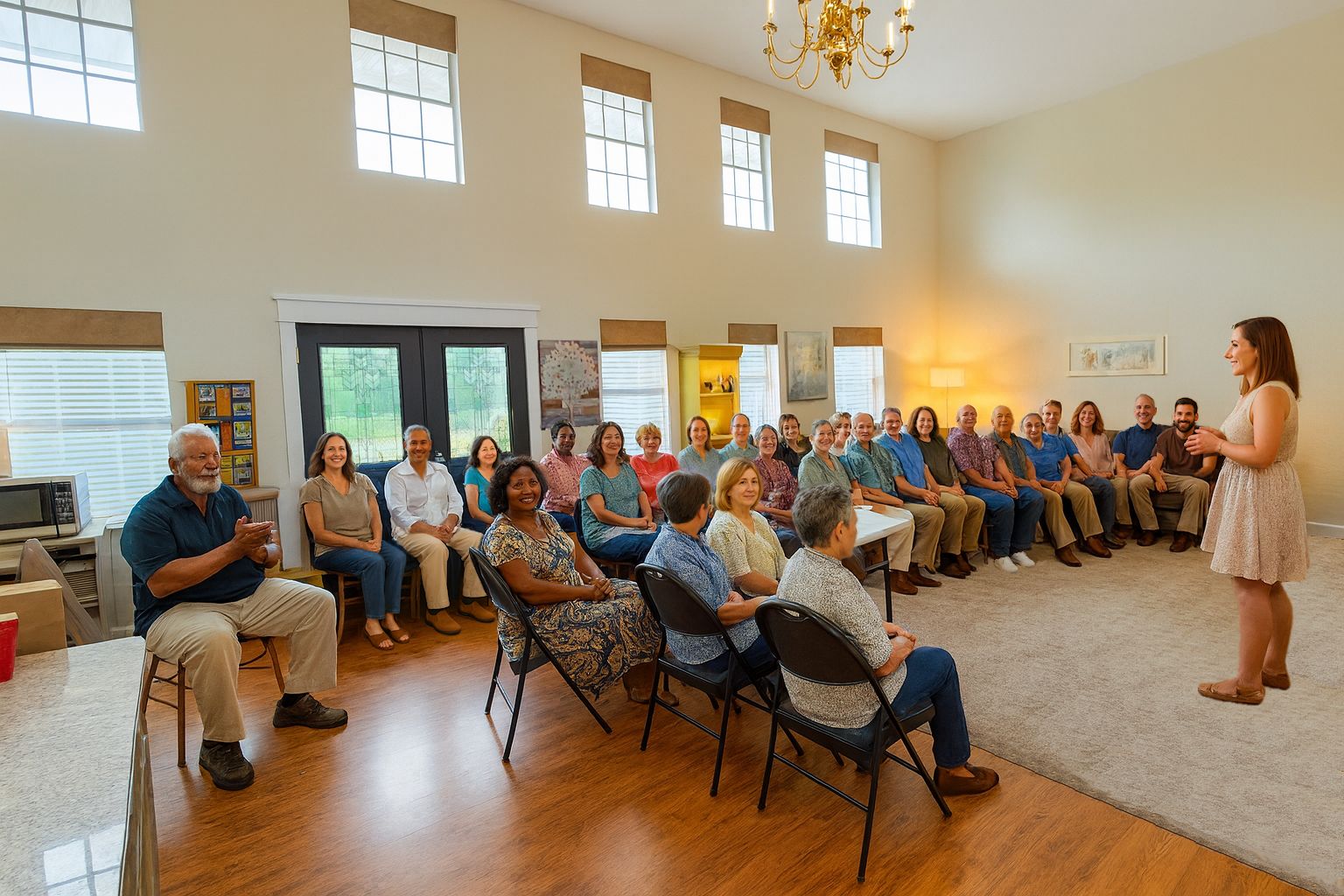 A group gathering together at Autumn Creek Branson