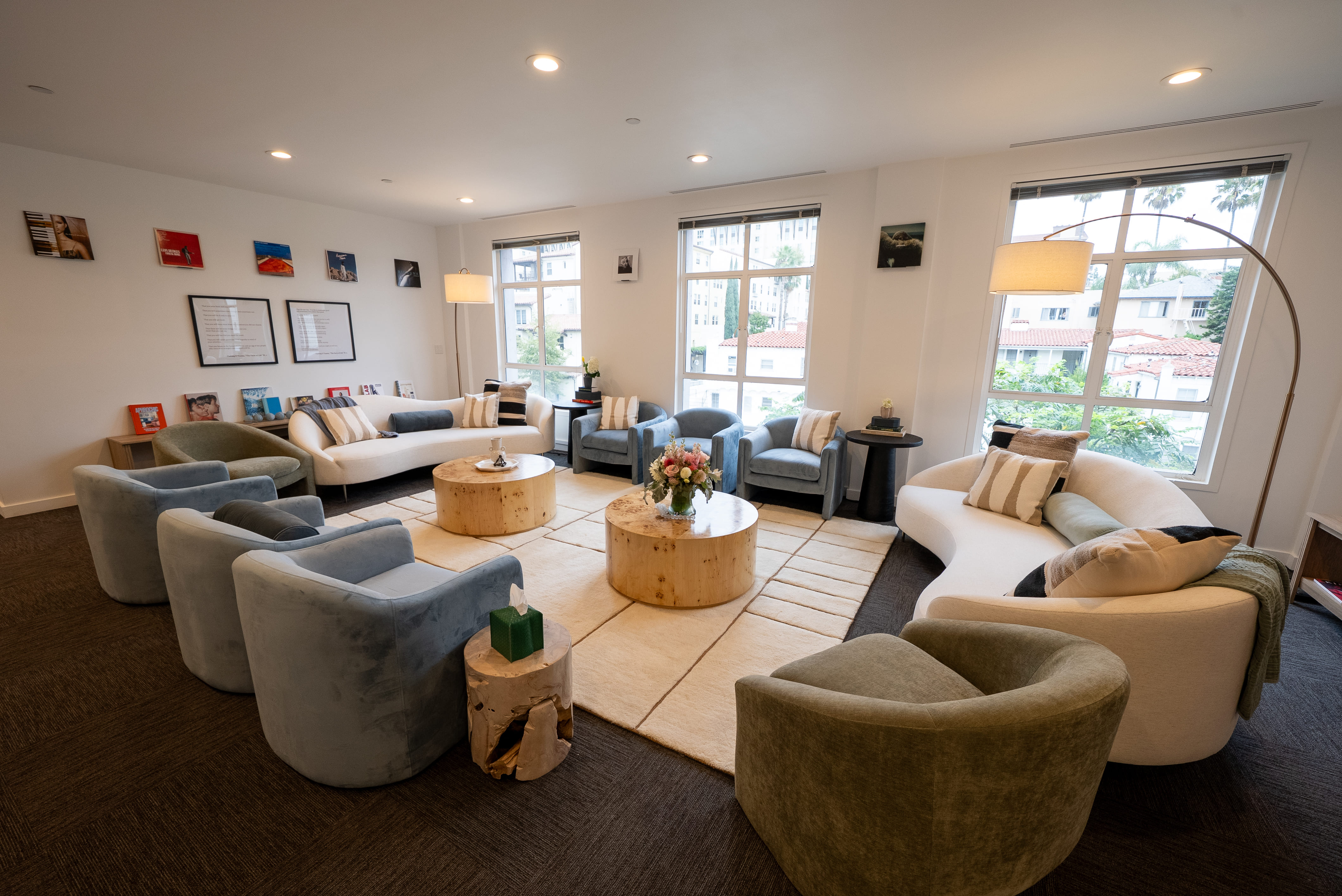 Nack office meeting room with a large wooden table and chairs