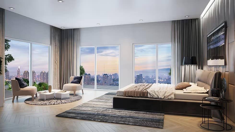 phòng khách Masteri CT5 Thảo Điền