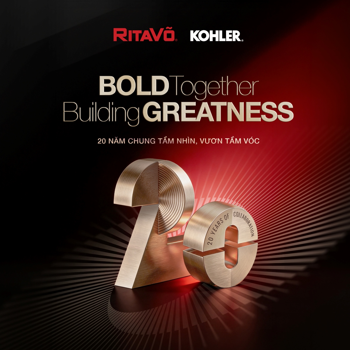 Key Visual sự kiện Rita Võ × Kohler 20 năm