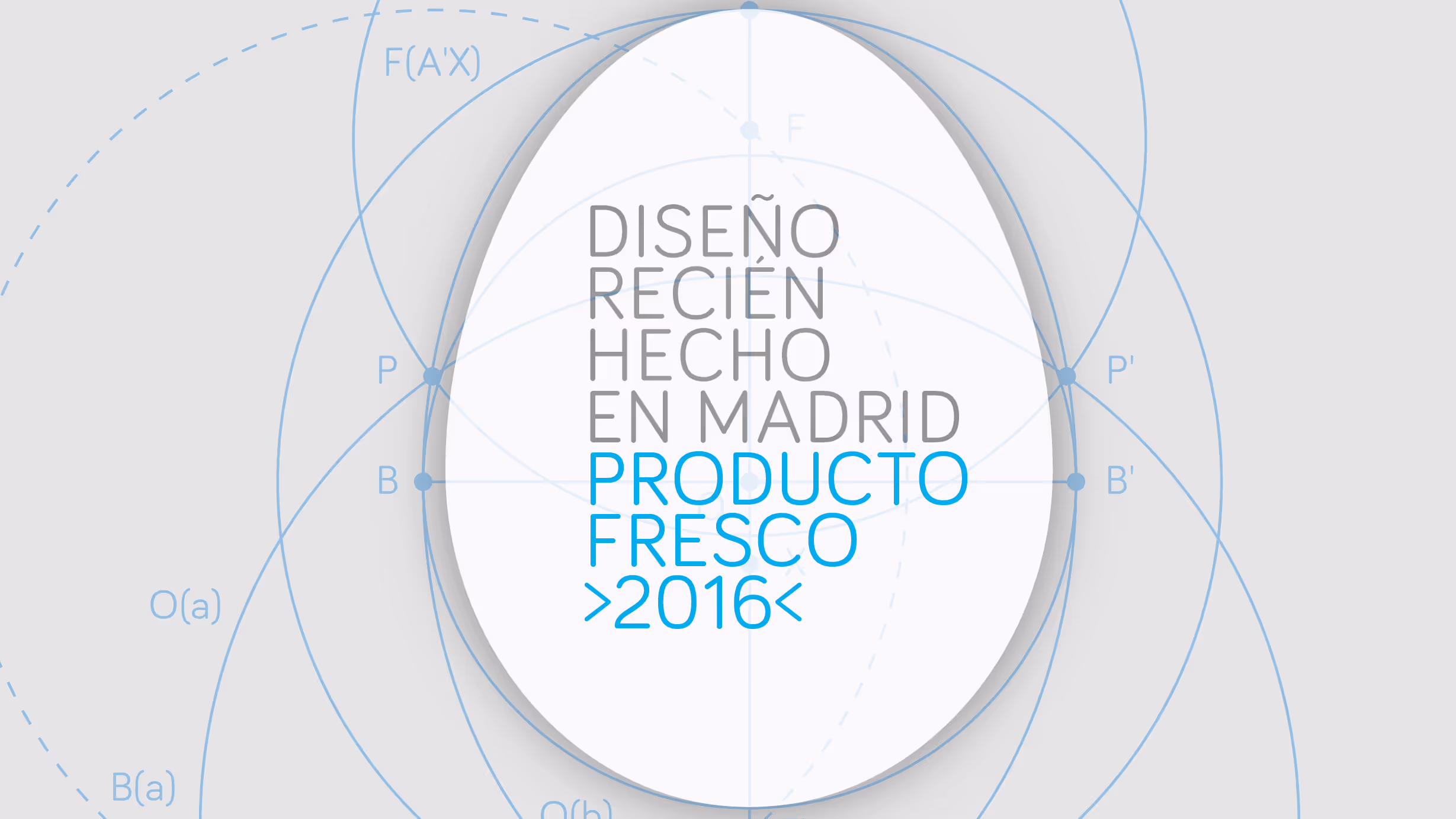 Exposición Producto Fresco. Diseño recién hecho en Madrid