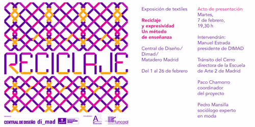 Exposición de textiles "Reciclaje y expresividad. Un método de enseñanza."