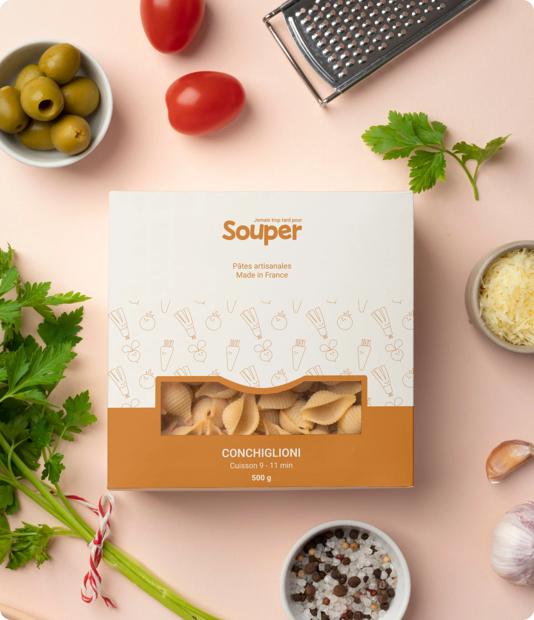 Packaging de pate de la marque Souper