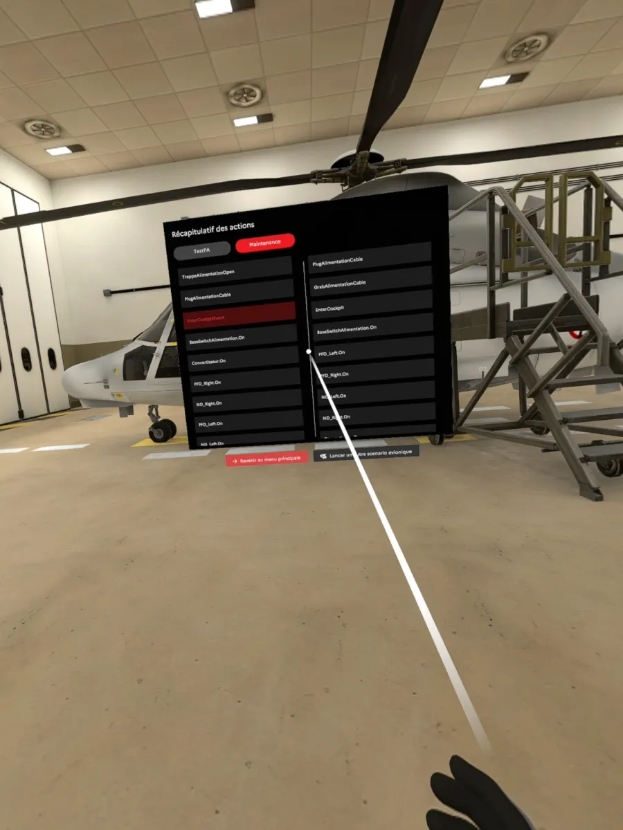 Game play de la formation de maintenance