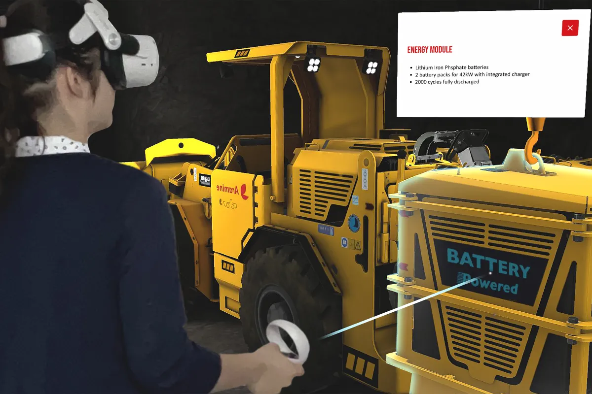 ilana avec un quest 2 sur la tete entrain de jouer a Aramine