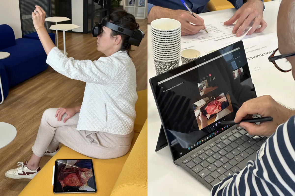 Utilisateur testant l'application