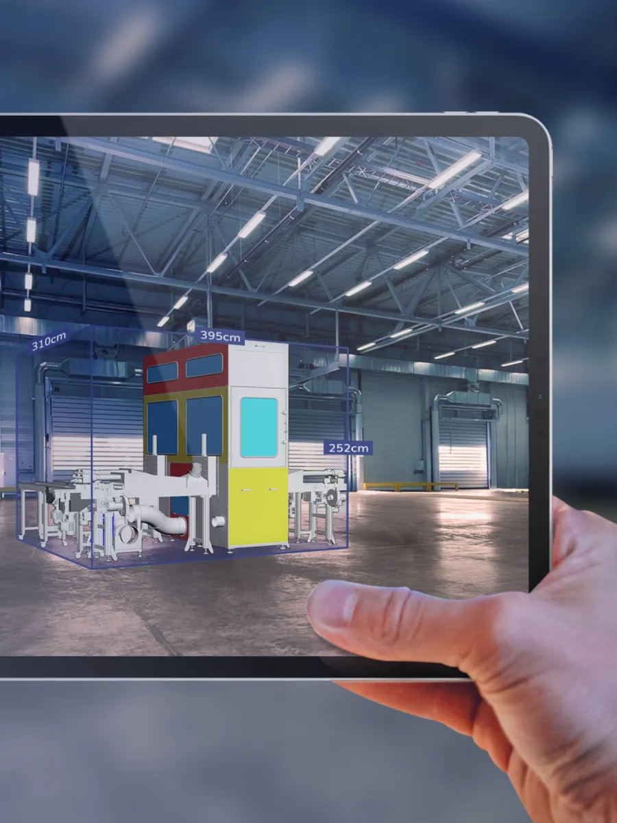 Couverture du projet Sight3D, une main tenant un ipad avec sight3D dessus