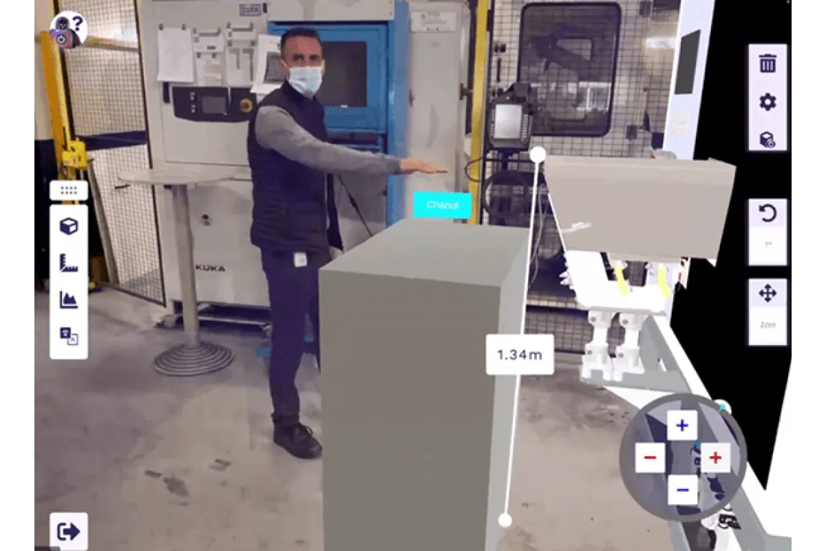 Interface de sight3d sur ipad