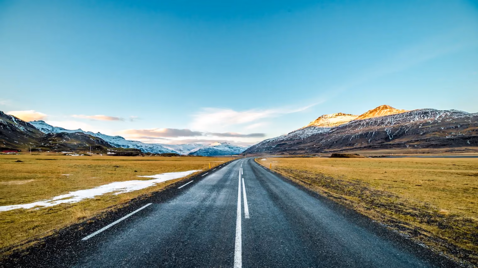 a road leading to mountains