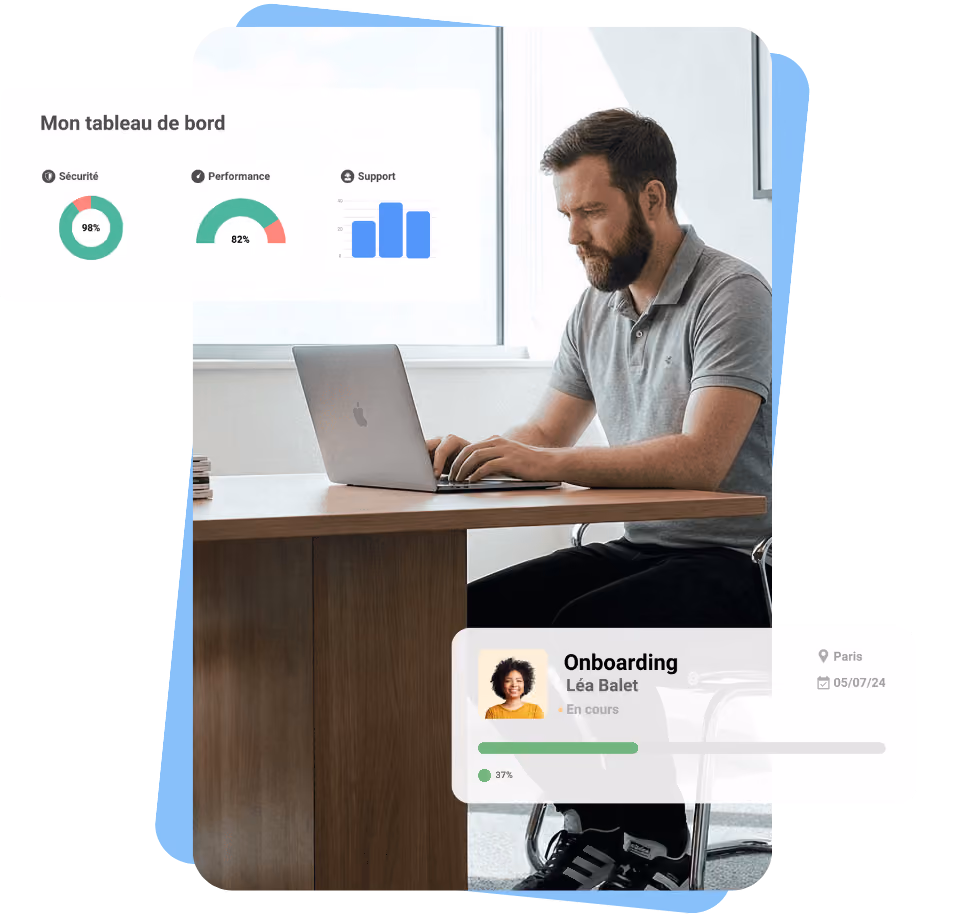 homme qui utilise la plateforme everping d'infogérance à Toulouser
