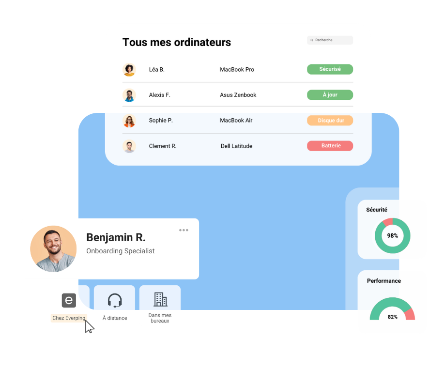 Interface SaaS d'infogérance Montpellier dédiée au déploiement et à la sécurisation des ordinateurs à distance