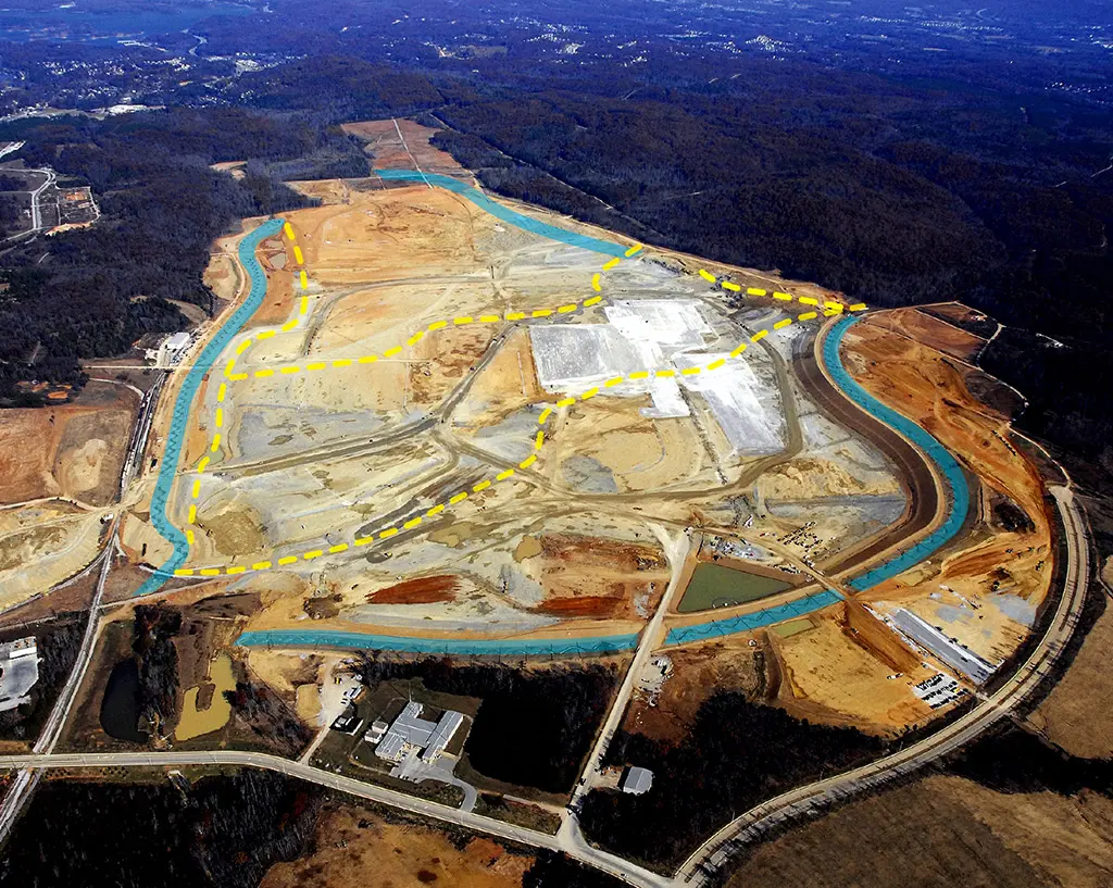 Site development for the Volkswagen assembly plant in Chattanooga