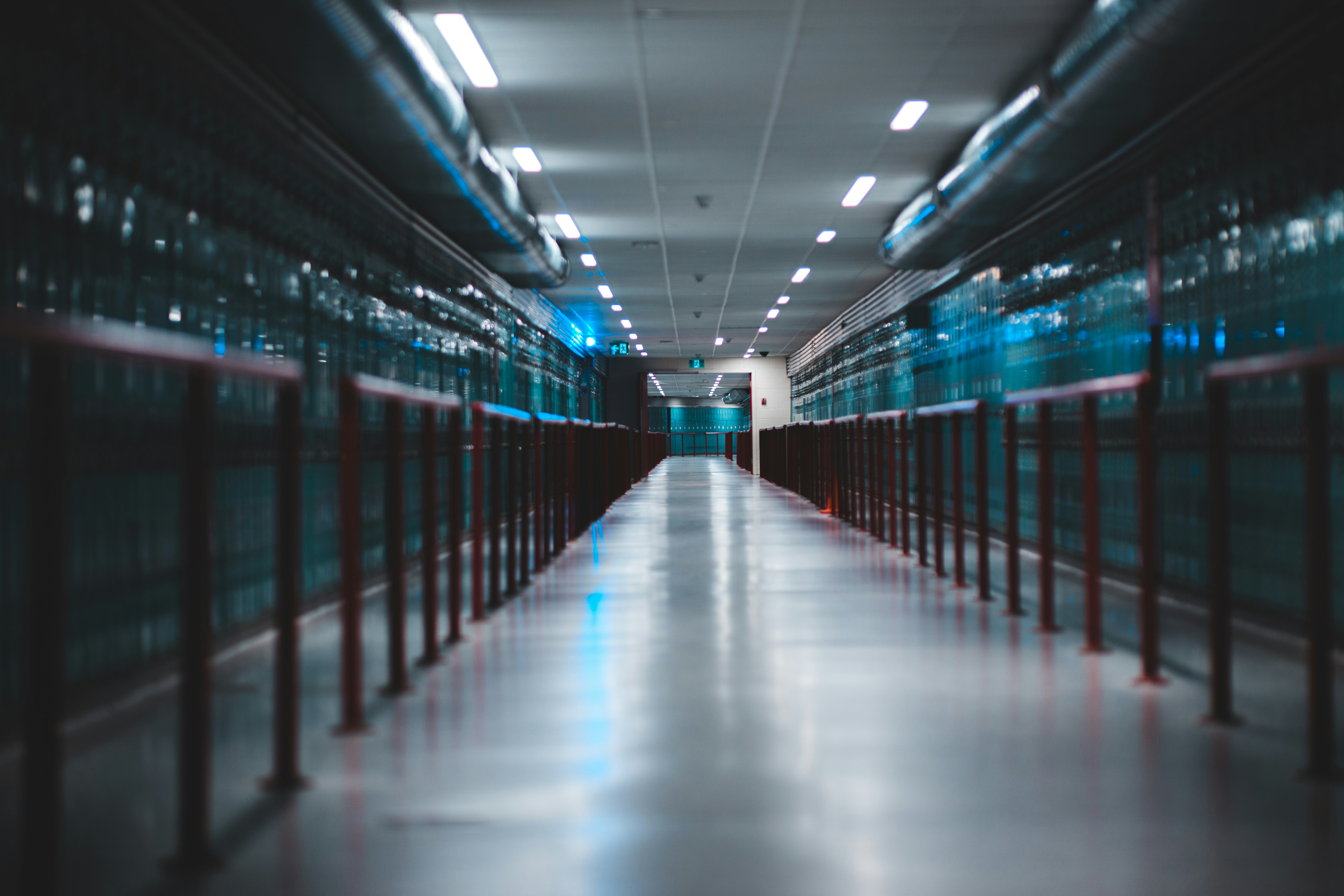 Modern data center design featuring server rack corridors built to support AI workloads and cloud computing growth