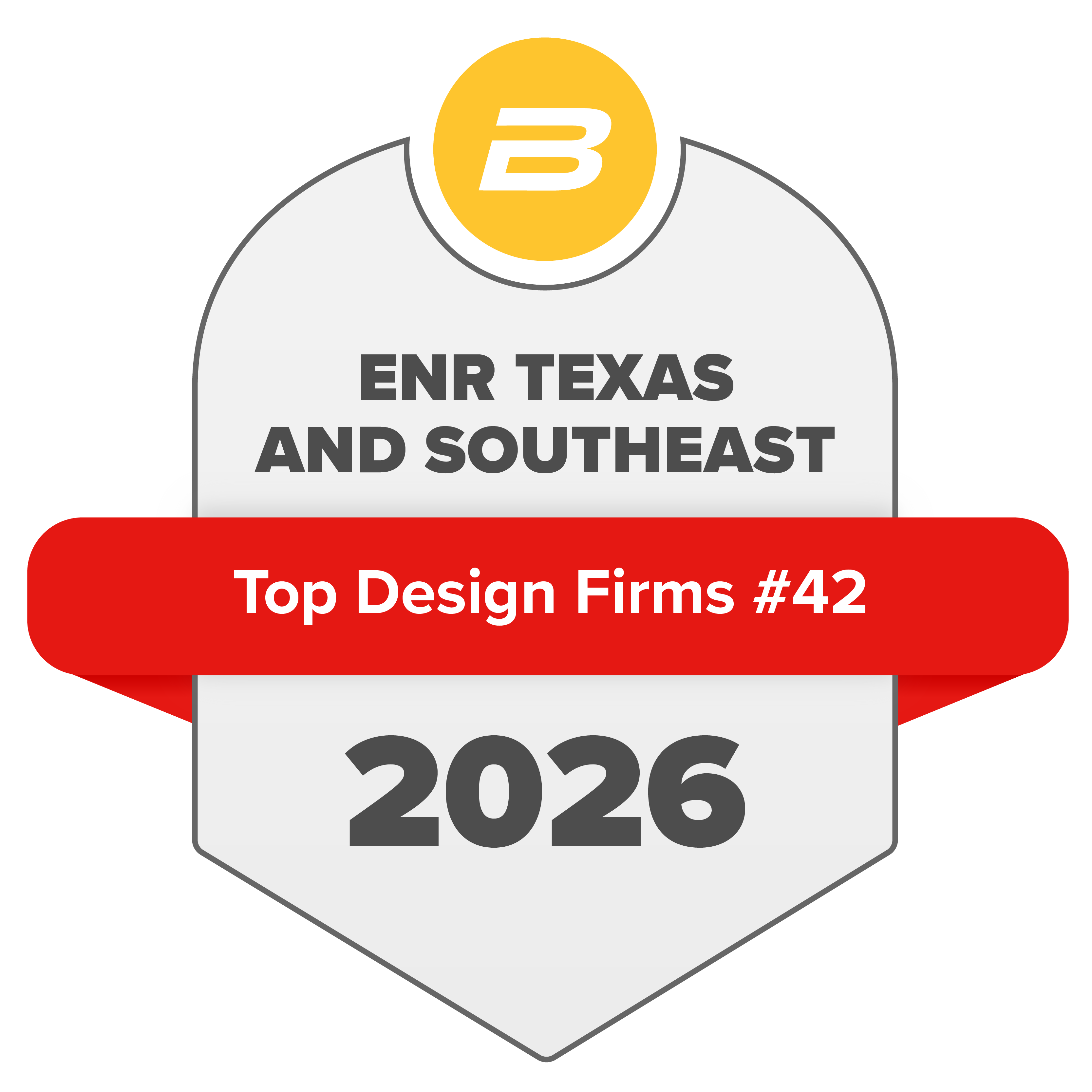 Building Design + Construction 2026 Giants 400 Top 40 Firms award seal