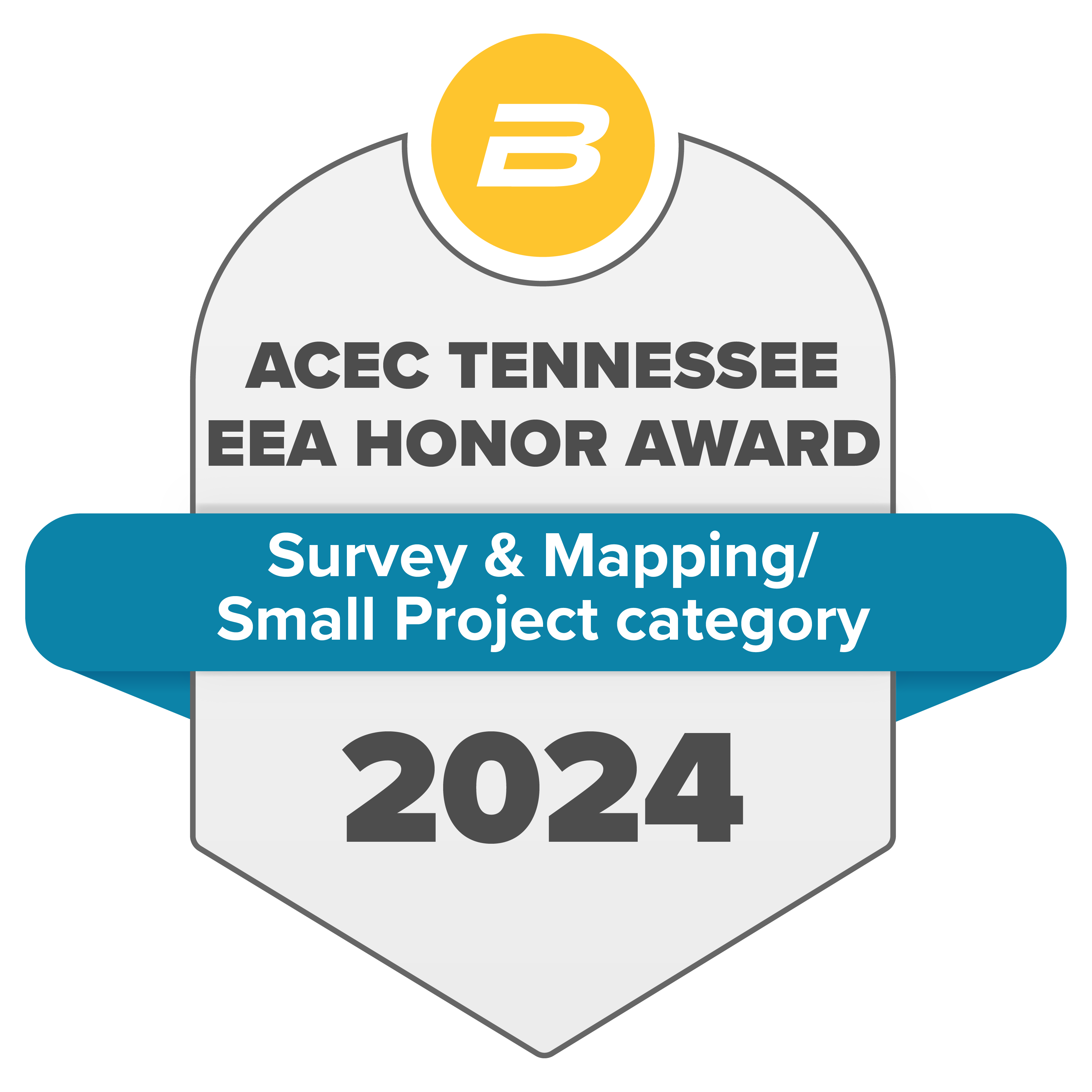 American Council of Engineering Companies Tennessee Engineering Excellence Honor Award seal, Survey and Mapping category