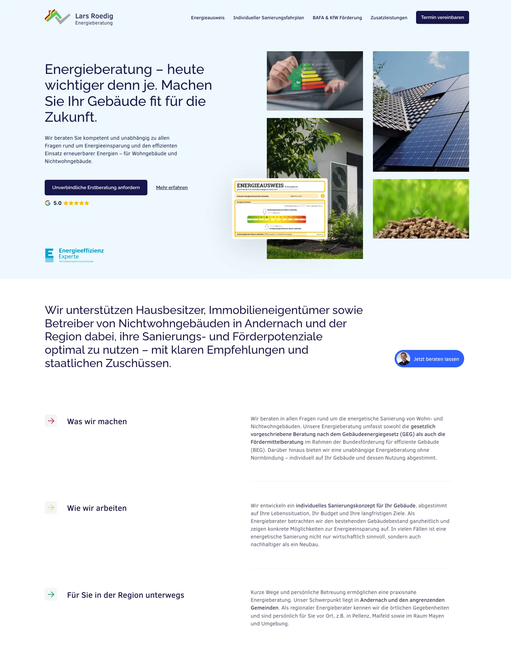 Showcase: Conversion-optimierte Website für KMU und Selbstständige