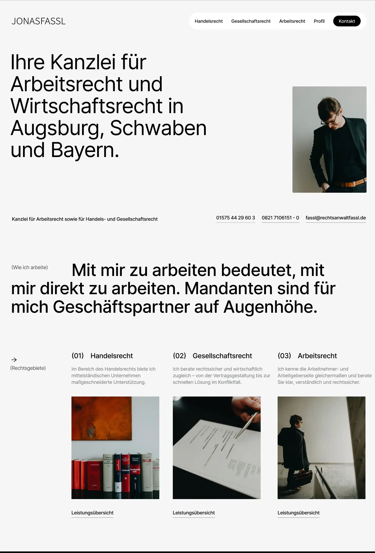 Showcase: Website Beispiel für Kanzleien 