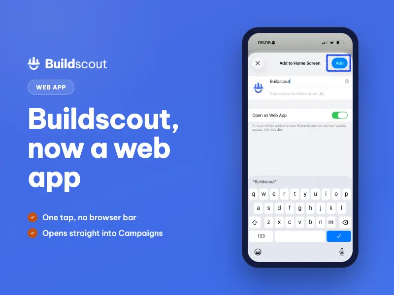 How to Add Buildscout to Your iPhone Home Screen
