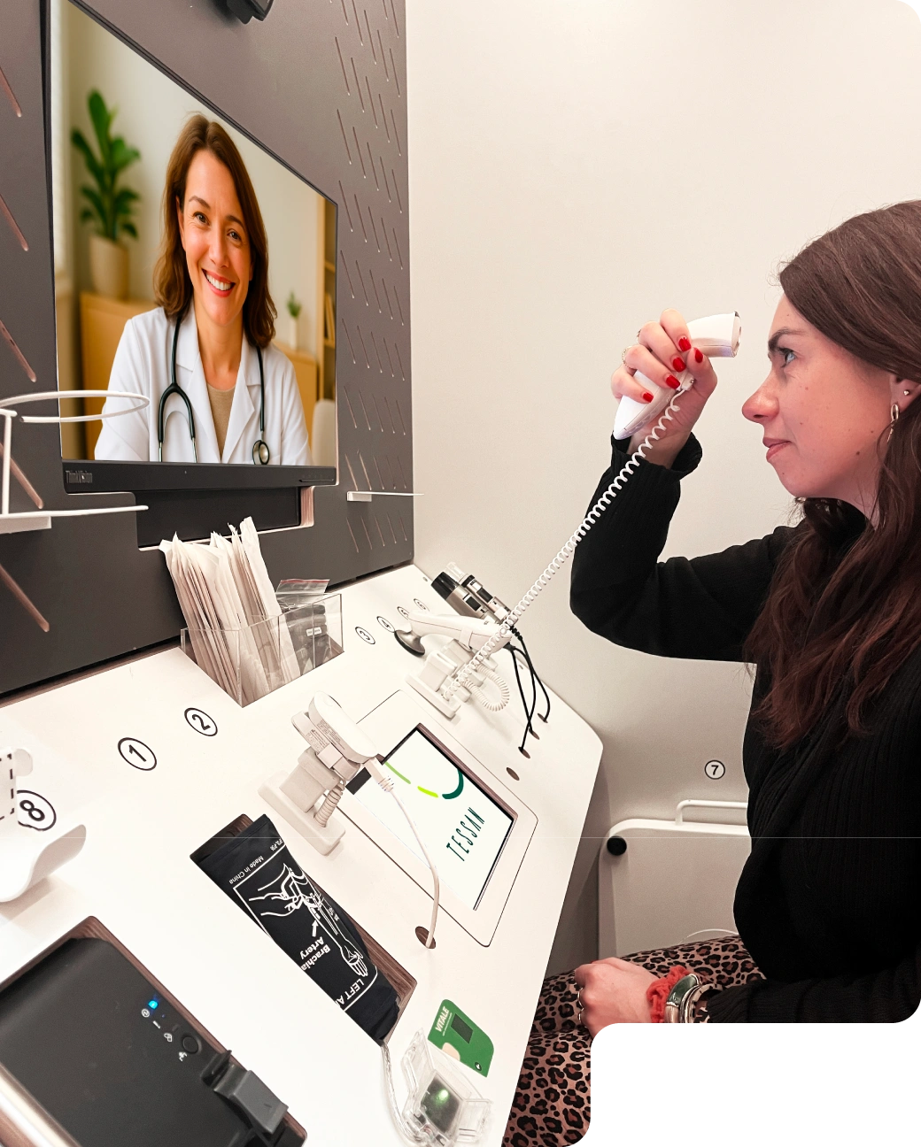 téléconsultation augmentée avec un médecin Tessan 