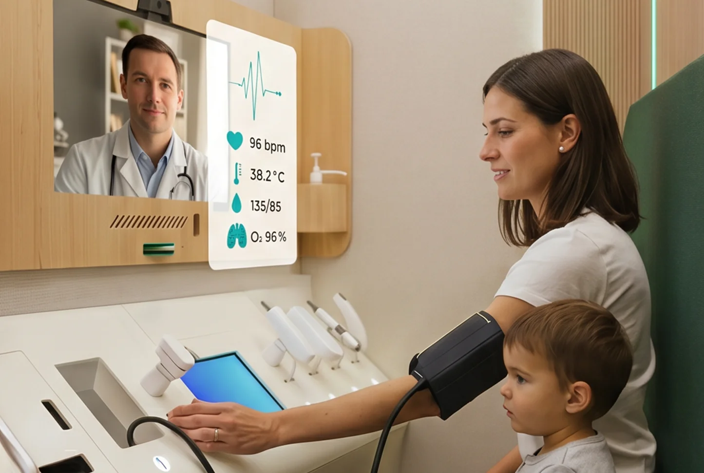Dispositif de téléconsultation Tessan avec dispositifs médicaux connectés