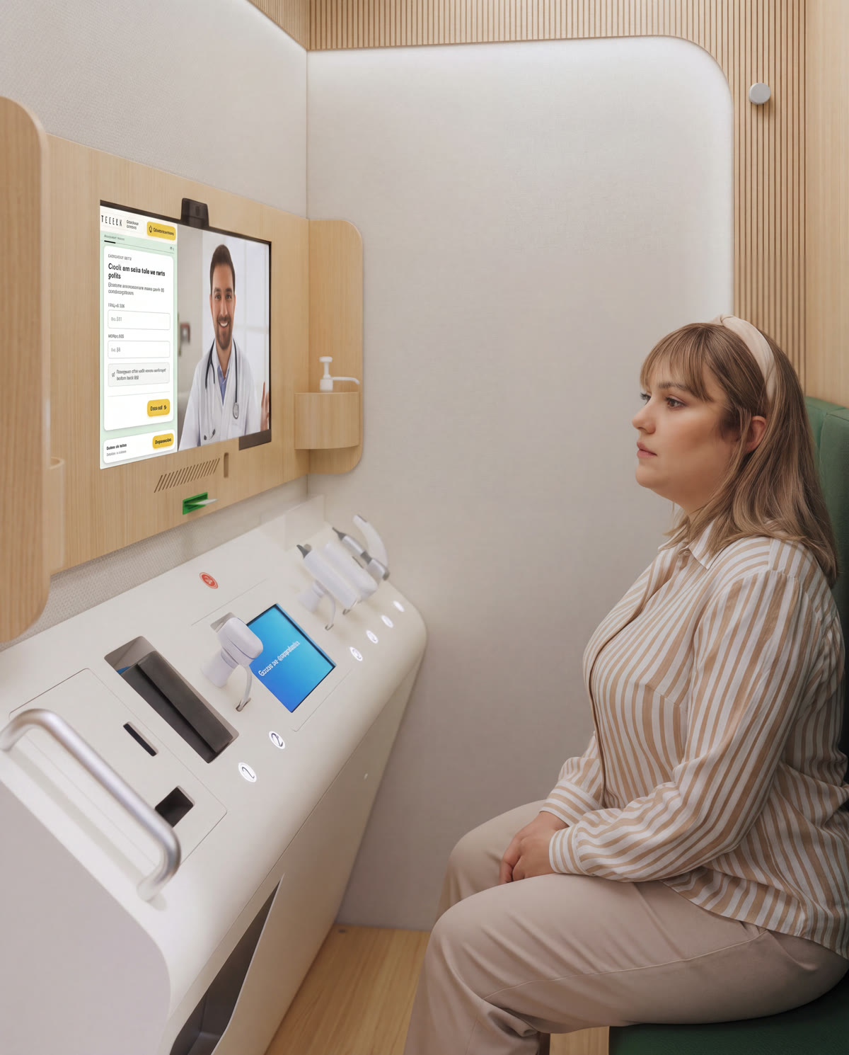 Femme se pesant sur une balance lors d'un suivi de gestion du poids