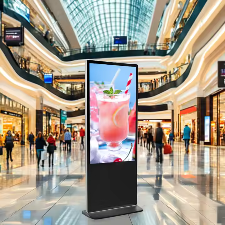 Freestanding LCD Digital Kiosks LED display feature by onQ Digital