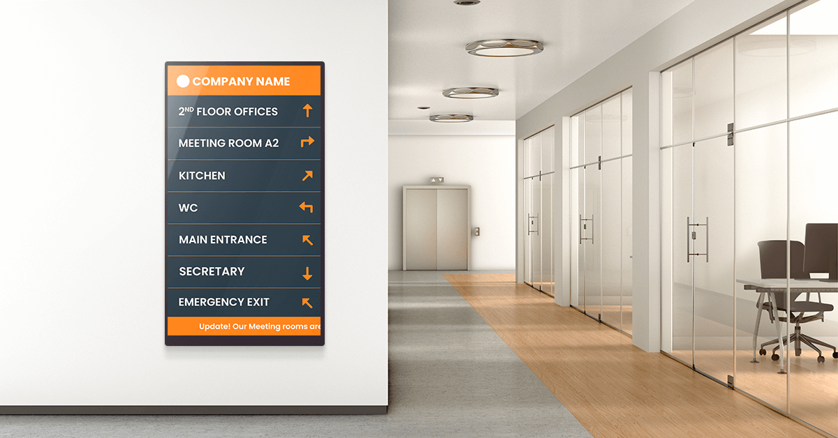 Digital Directory Boards LED display feature by onQ Digital
