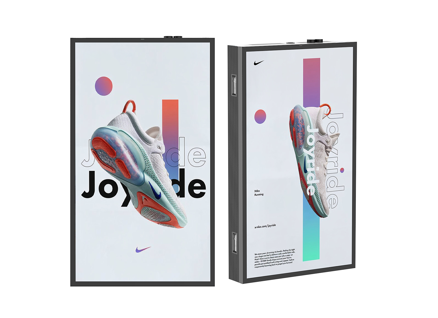Outdoor Wall-Mounted LCD Displays digital signage display by onQ Digital