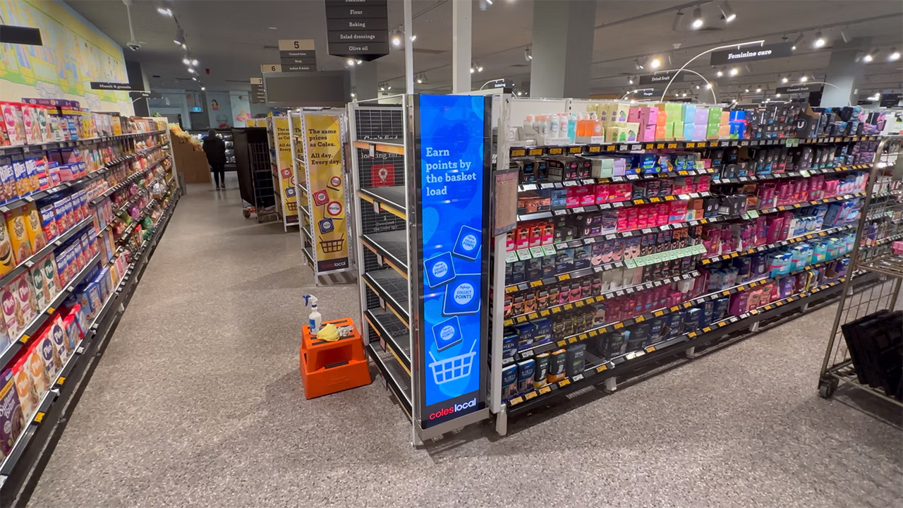 Coles ST Kilda Digital Signage Installation installation gallery image 2 by onQ Digital Group