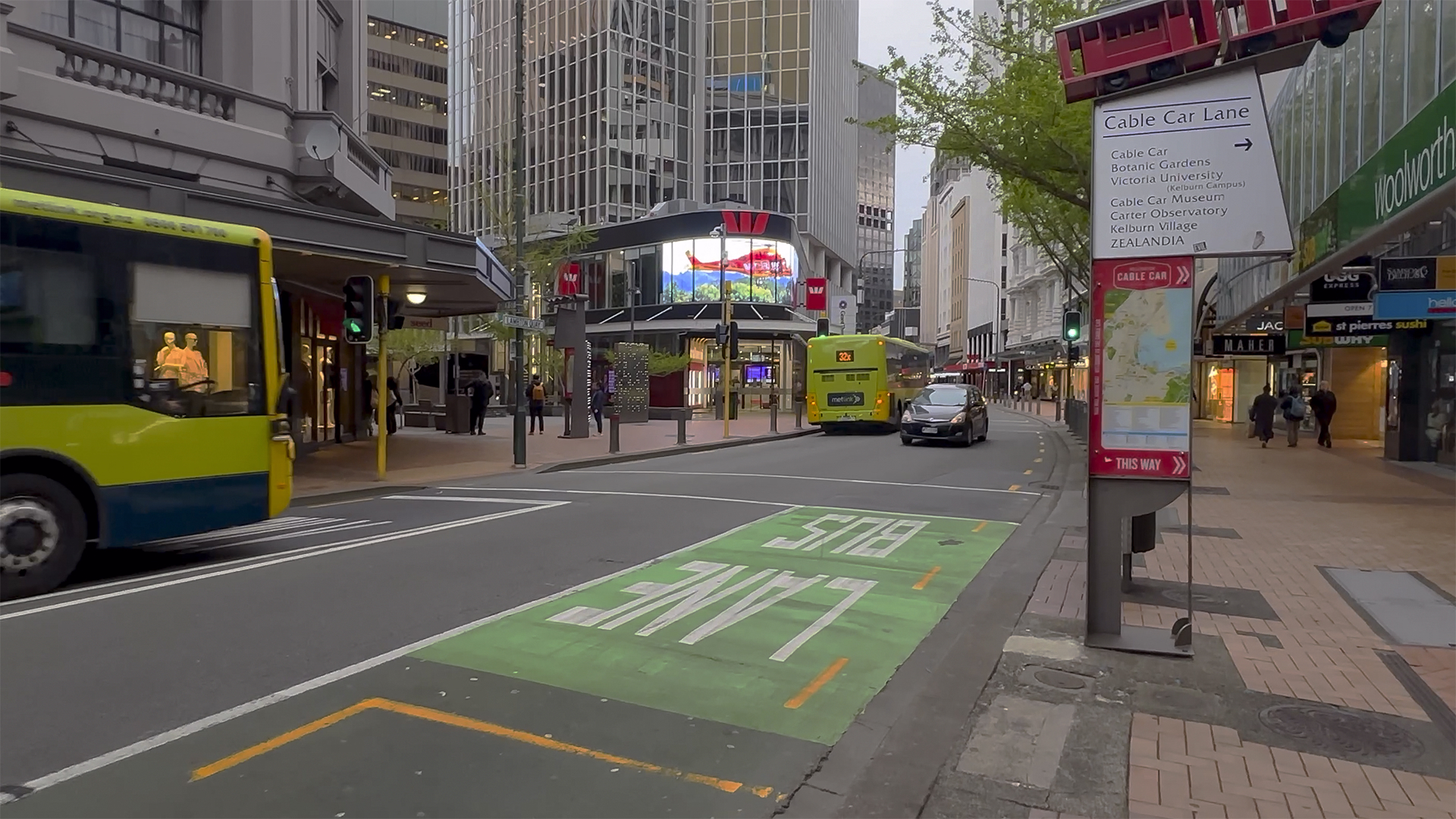Westpac Wellington Transparent Curved LED Installation installation gallery image 8 by onQ Digital Group