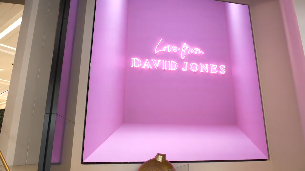 David Jones Elizabeth Street Sydney Digital Signage installation gallery image 4 by onQ Digital Group