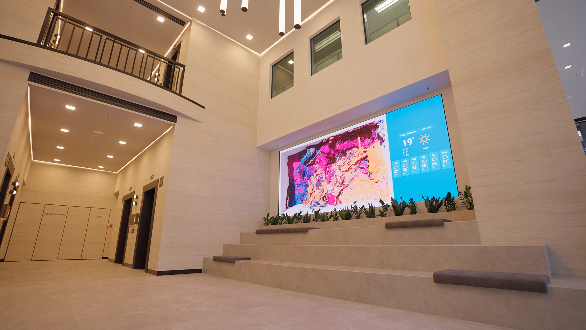 650 Chapel Street Commercial Building Digital Signage installation gallery image 2 by onQ Digital Group