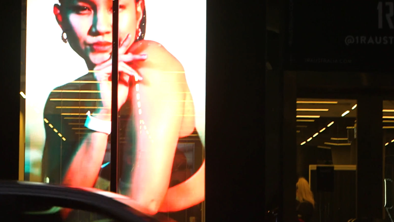 How Much Does Digital Signage Cost in Australia? (2026 Pricing Guide) — 1Rebel Gym Transparent LED Digital Signage installation gallery image 1 by onQ Digital Group