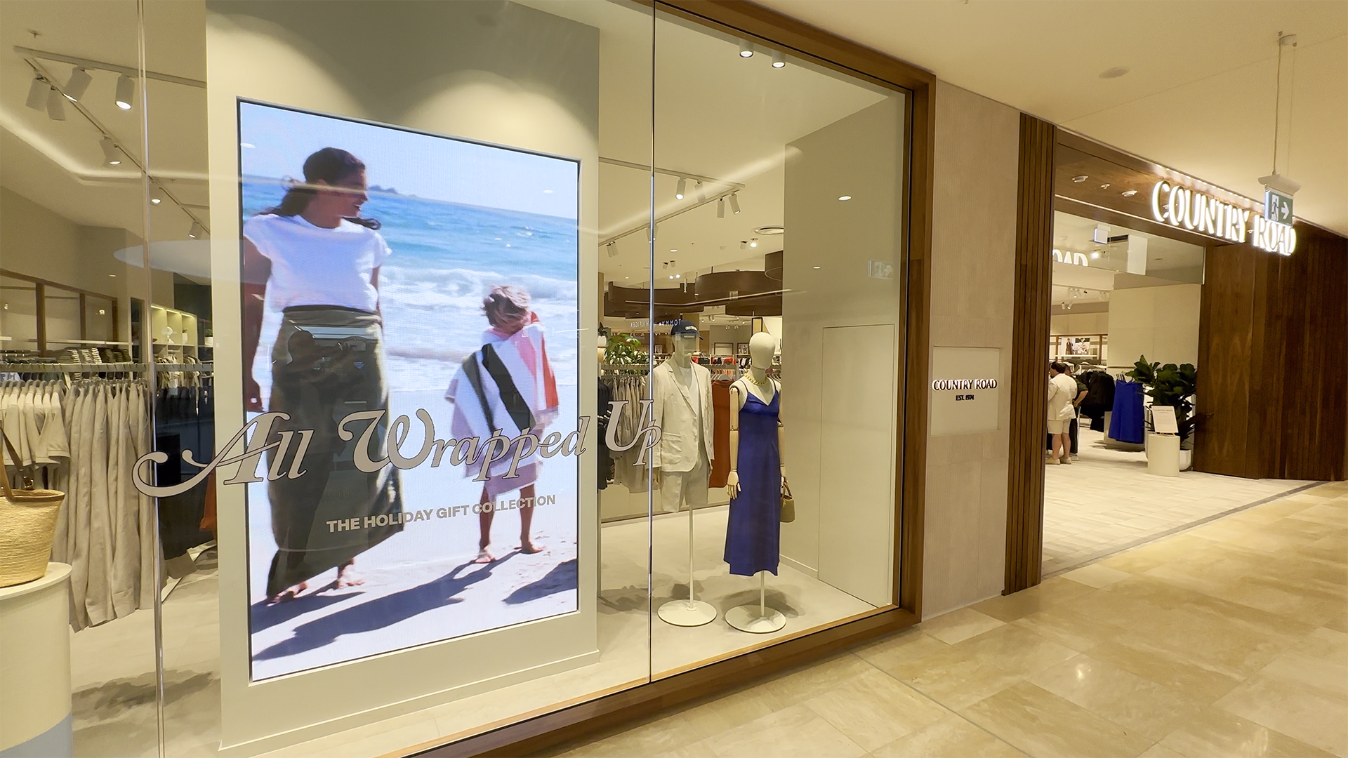 Country Road Chatswood Digital Signage Installation installation gallery image 1 by onQ Digital Group