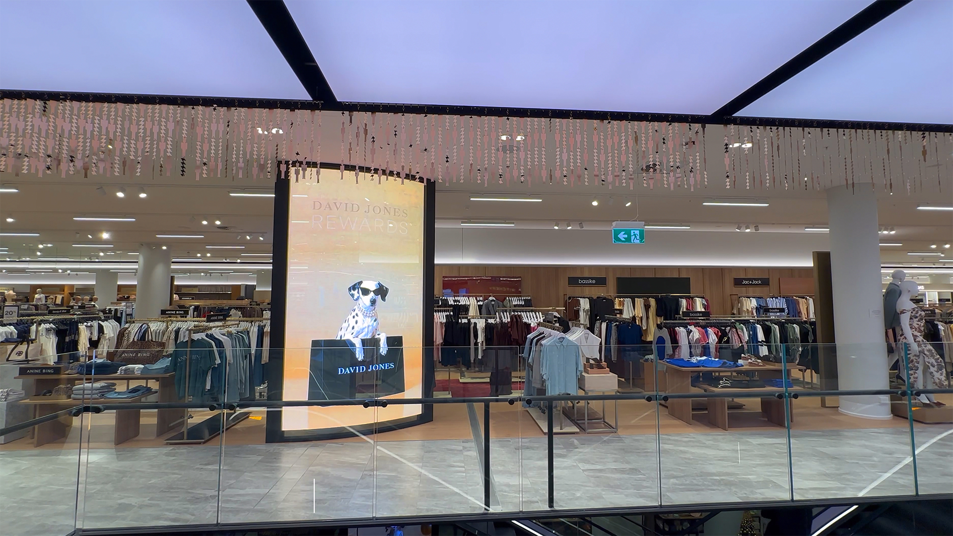 David Jones Chatswood Digital Signage Network installation gallery image 1 by onQ Digital Group