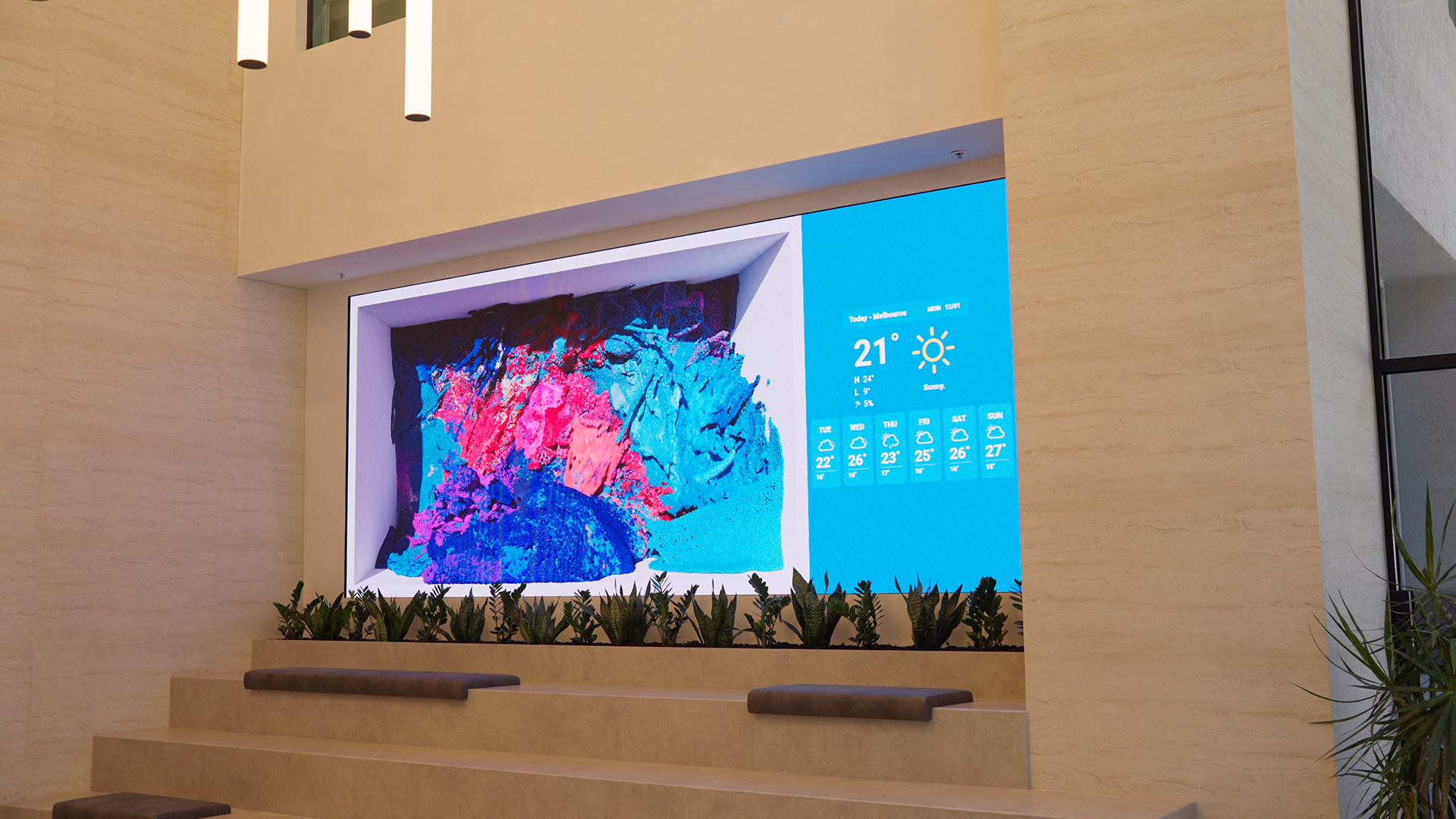 650 Chapel Street Commercial Building Digital Signage installation gallery image 3 by onQ Digital Group