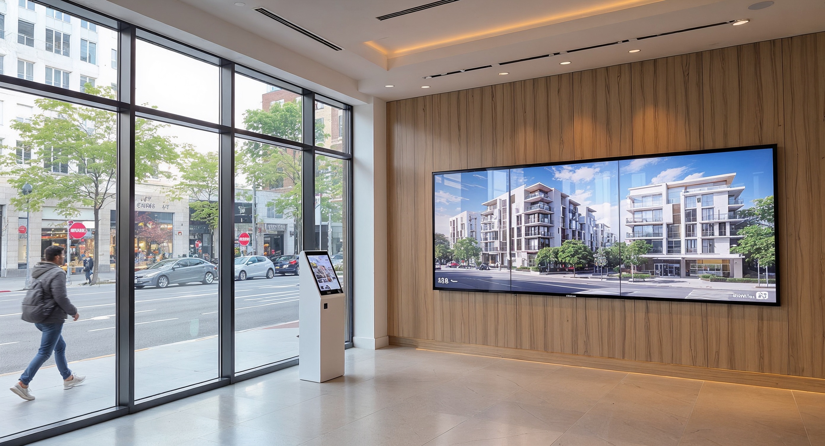 5 Ways Digital Signage Transforms Real Estate Showrooms LED signage insight by onQ Digital