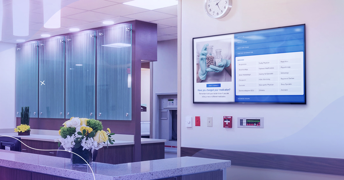 Health Beauty digital signage by onQ Digital Group